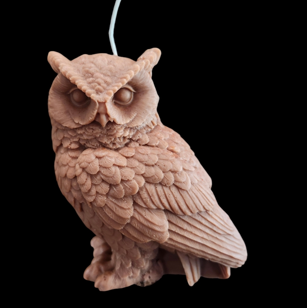 Large Owl Candle
